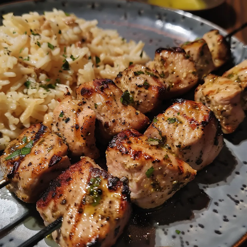 Brochettes souvlaki parfumées