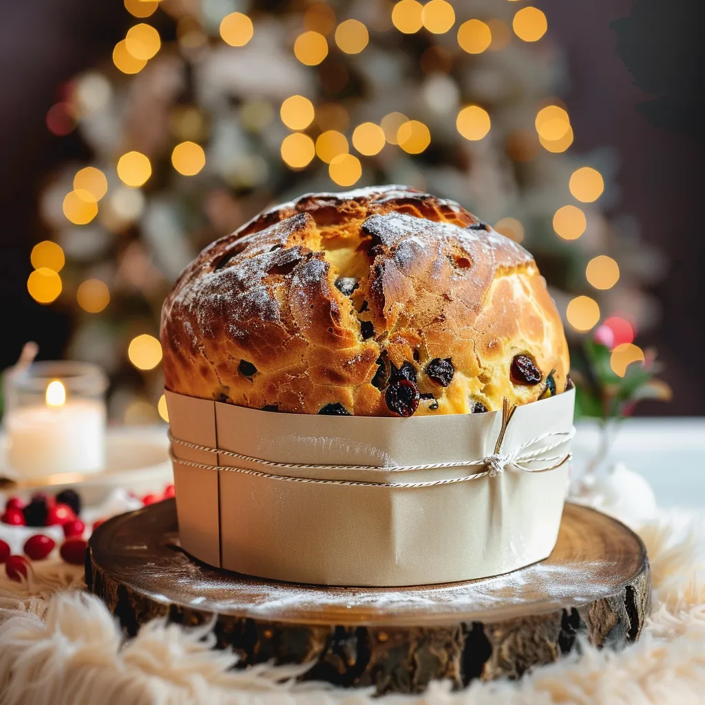 Tendre panettone aux fruits