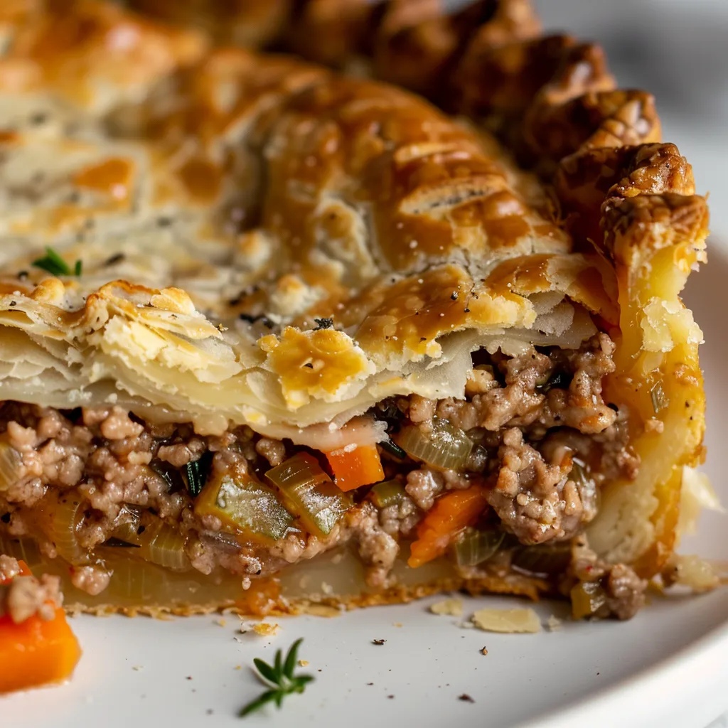 Tourtière festive appétissante
