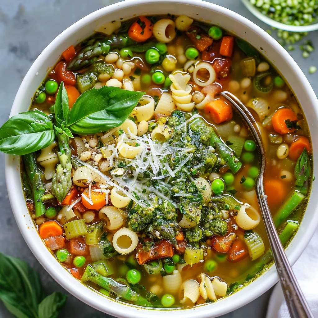 Savoureuse soupe minestrone