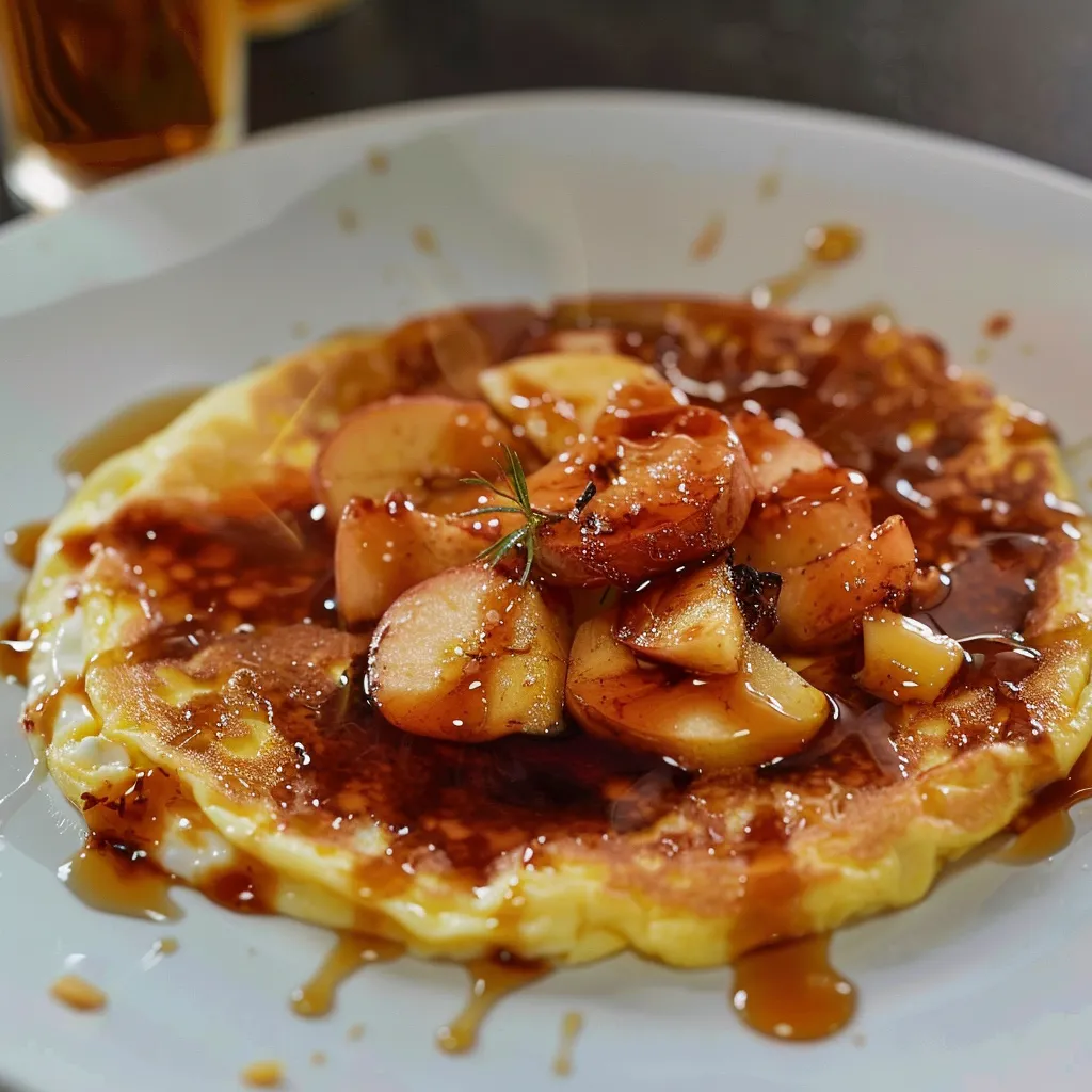Omelette flambée érable