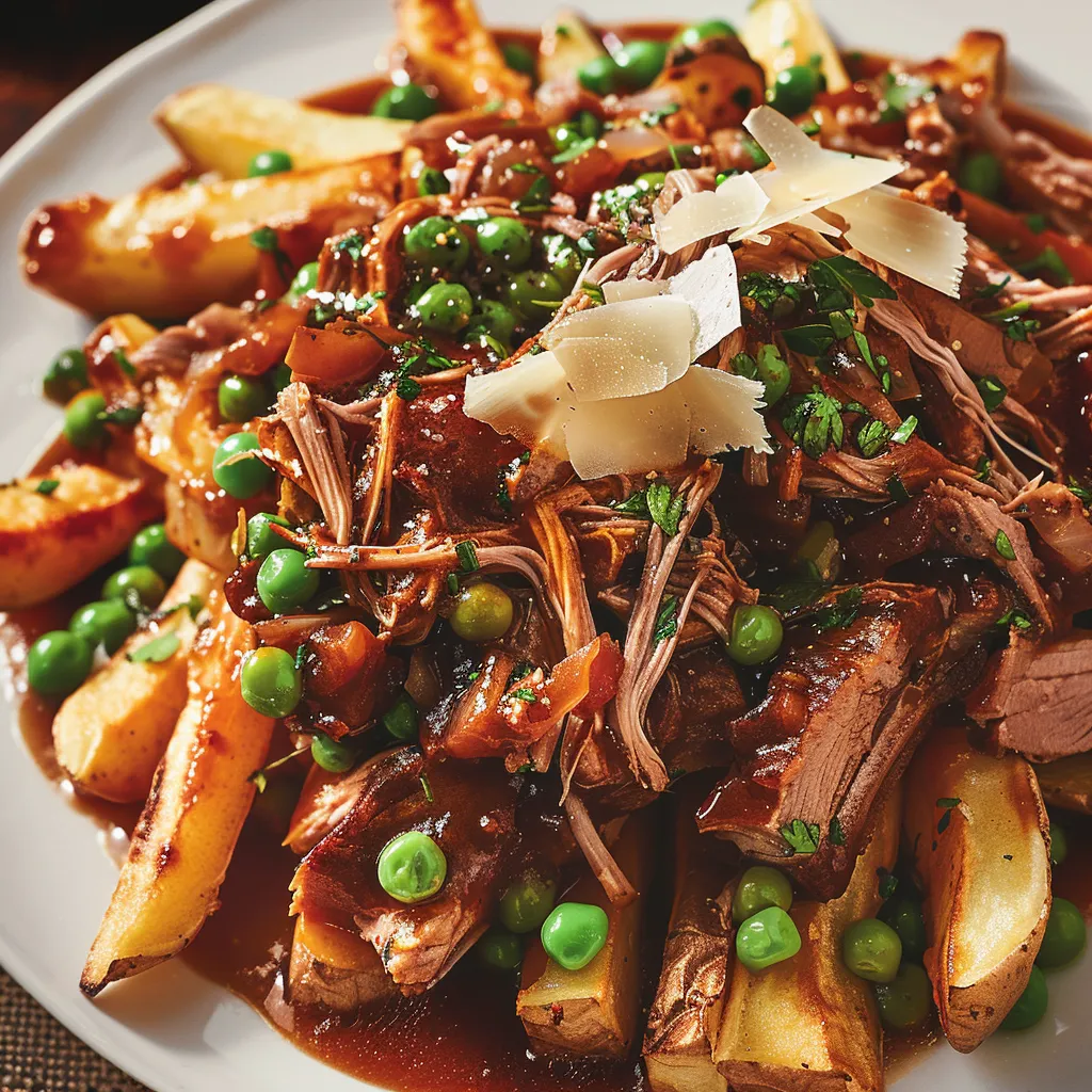 Savoureuse poutine au porc braisé