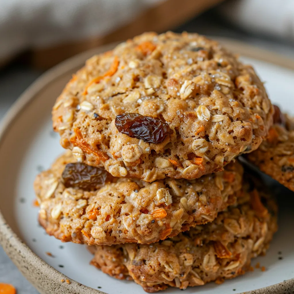 Biscuits gourmands gruau et carottes