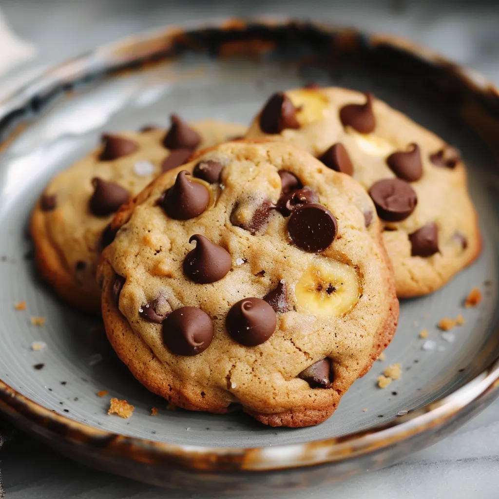 Biscuits bananes chocolat