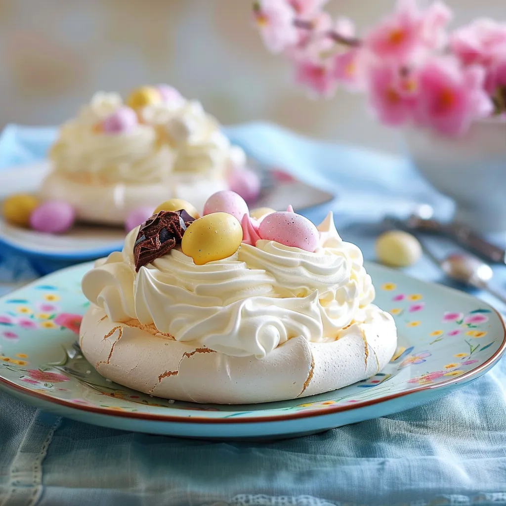 Délice frais pavlova chocolat