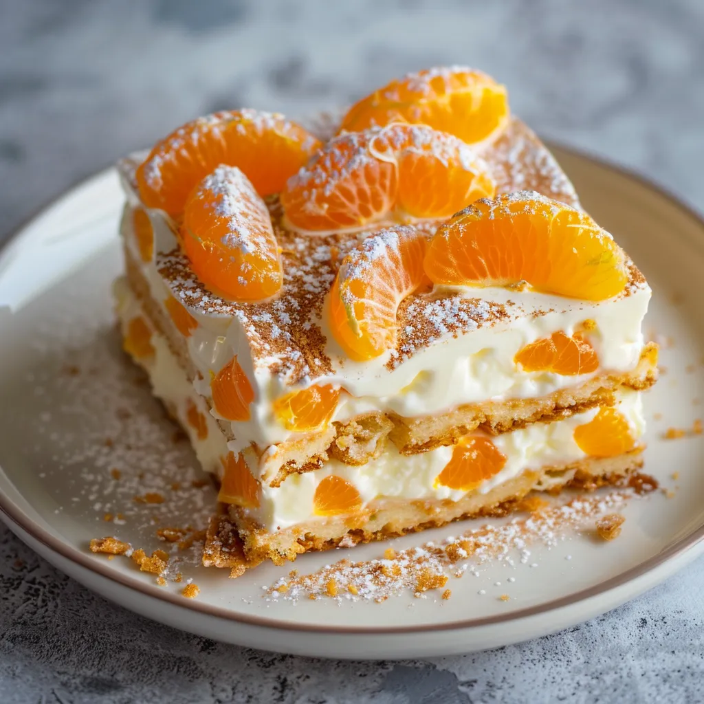 Tiramisu doux mandarines