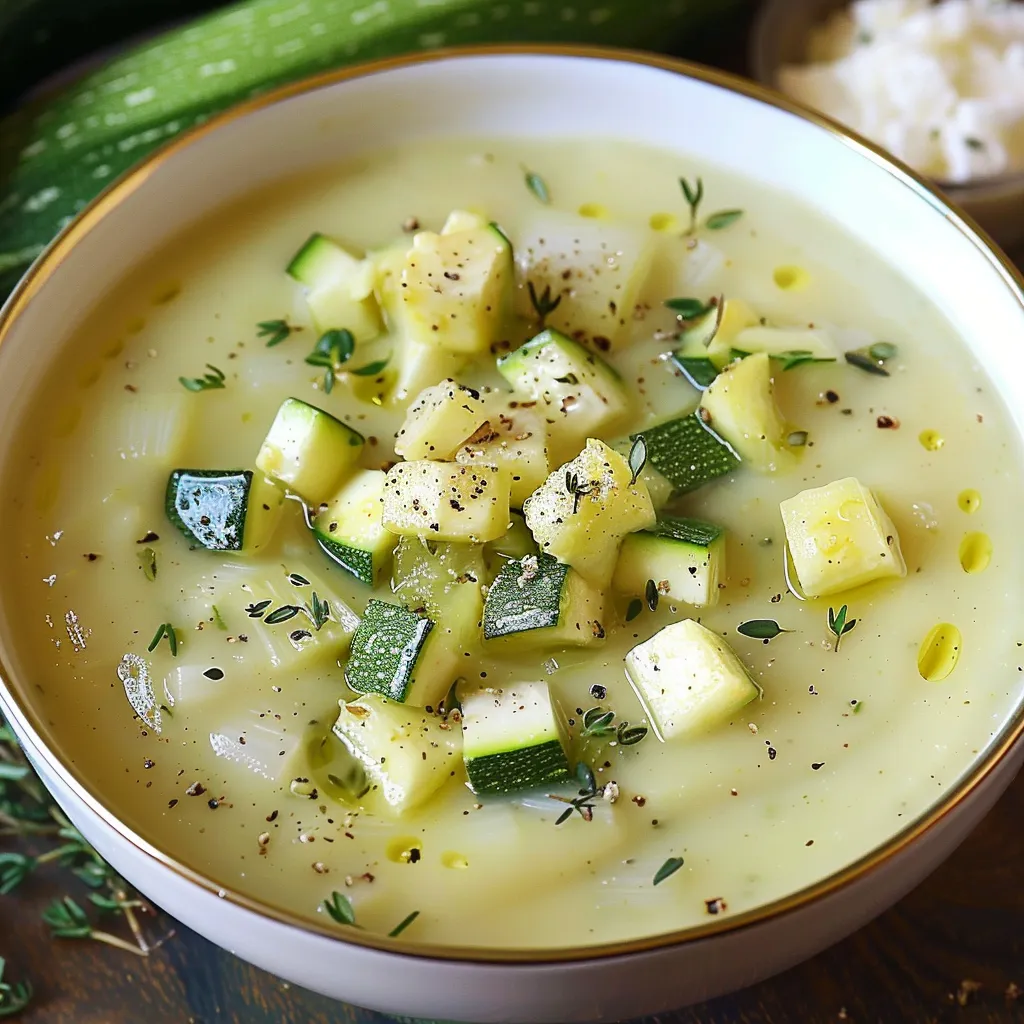 Velouté crémeux de courgettes