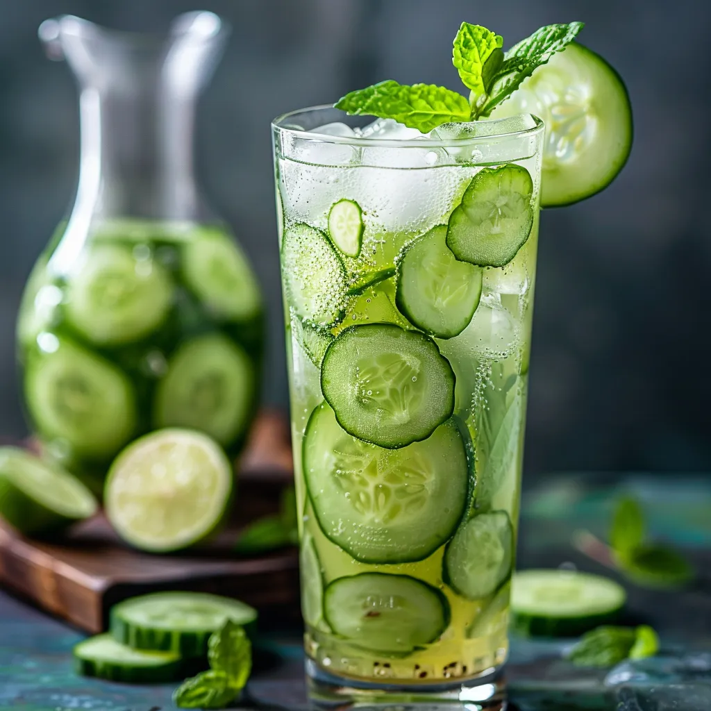 Citronnade concombre fraîche