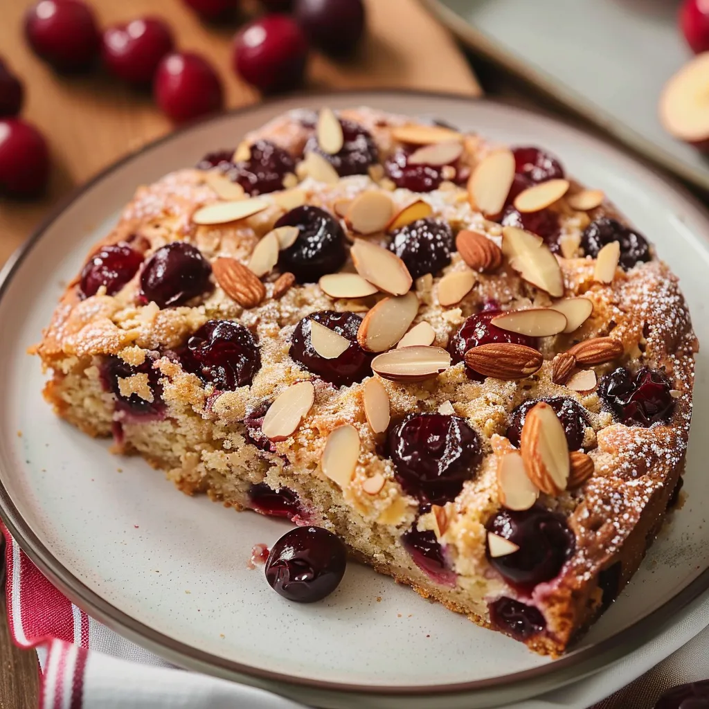 Moelleux cerises et amandes