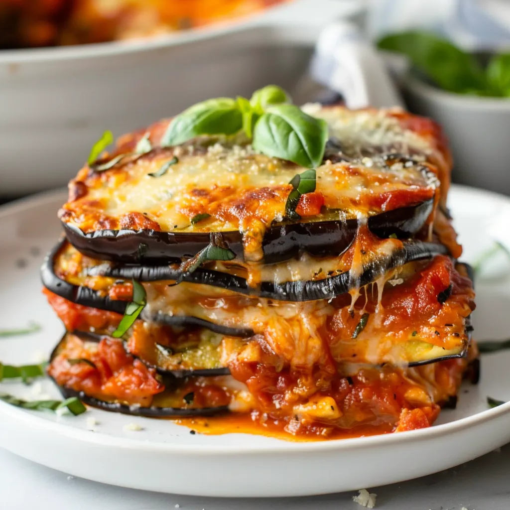 Parmigiana d'aubergines fondante