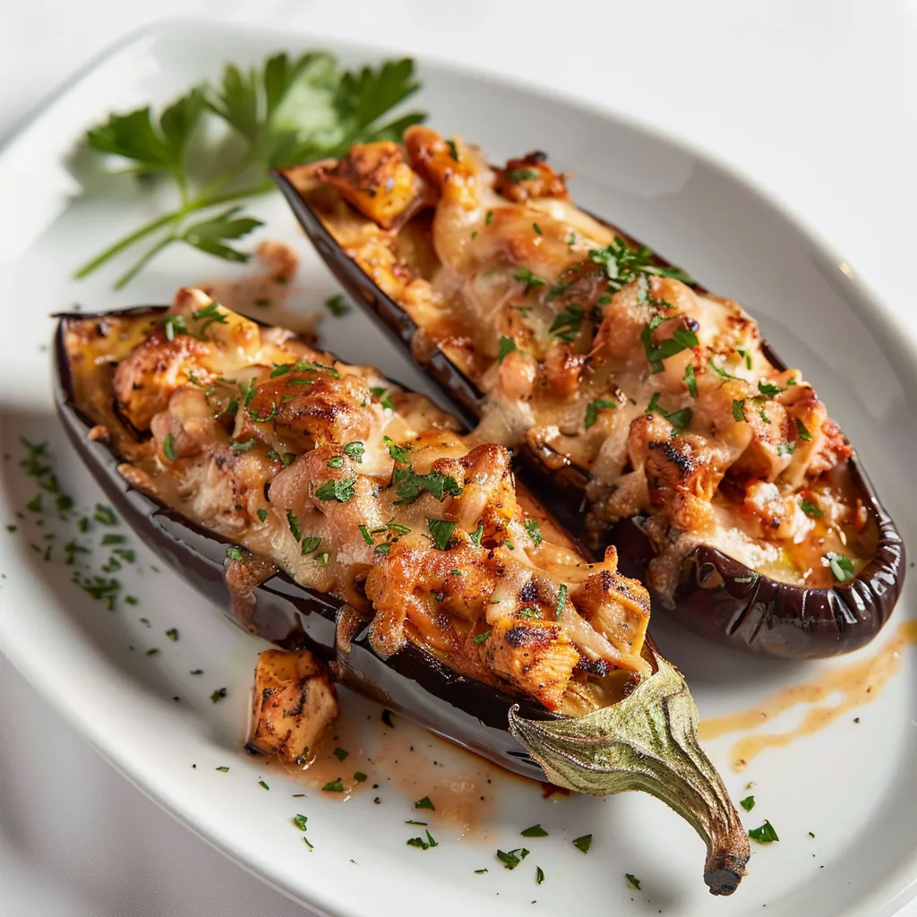 Poulet dans aubergine