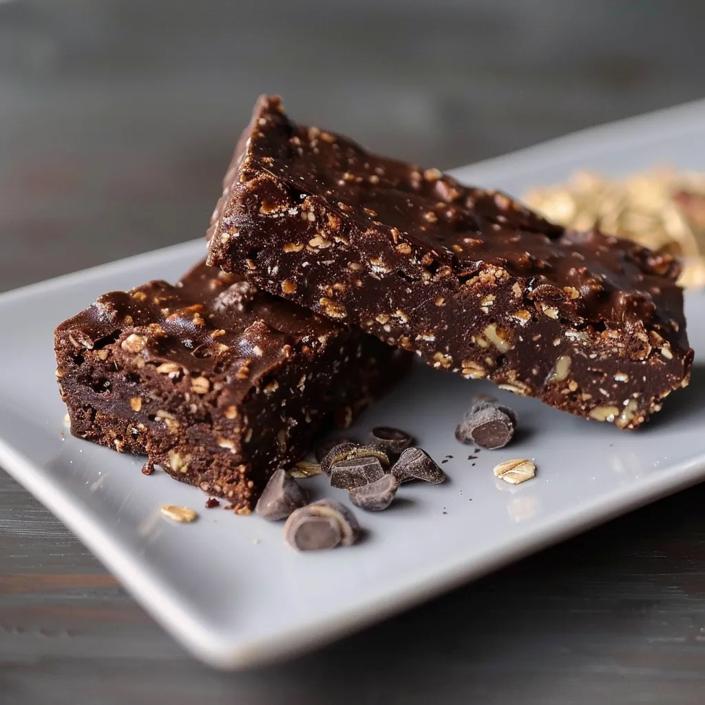 Barres chocolatées glacées savoureuses