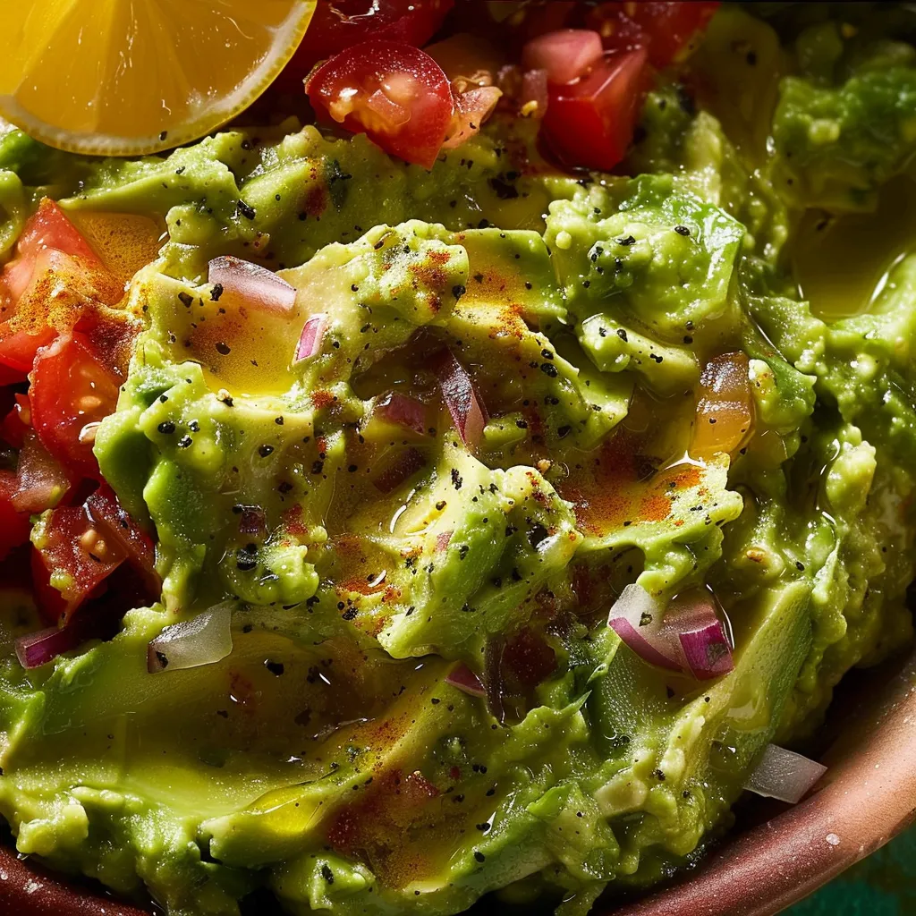 Guacamole avocat citron frais
