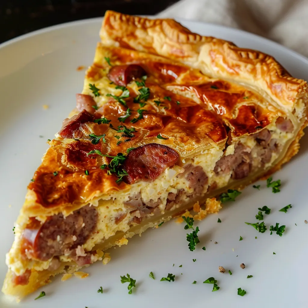 Quiche savoureuse knackis