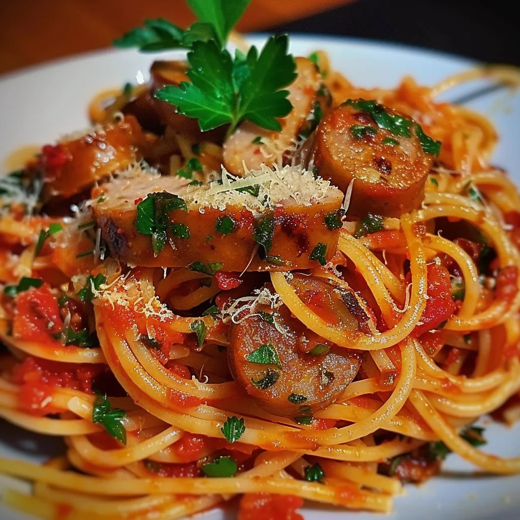 Knackis, spaghetti et parmesan