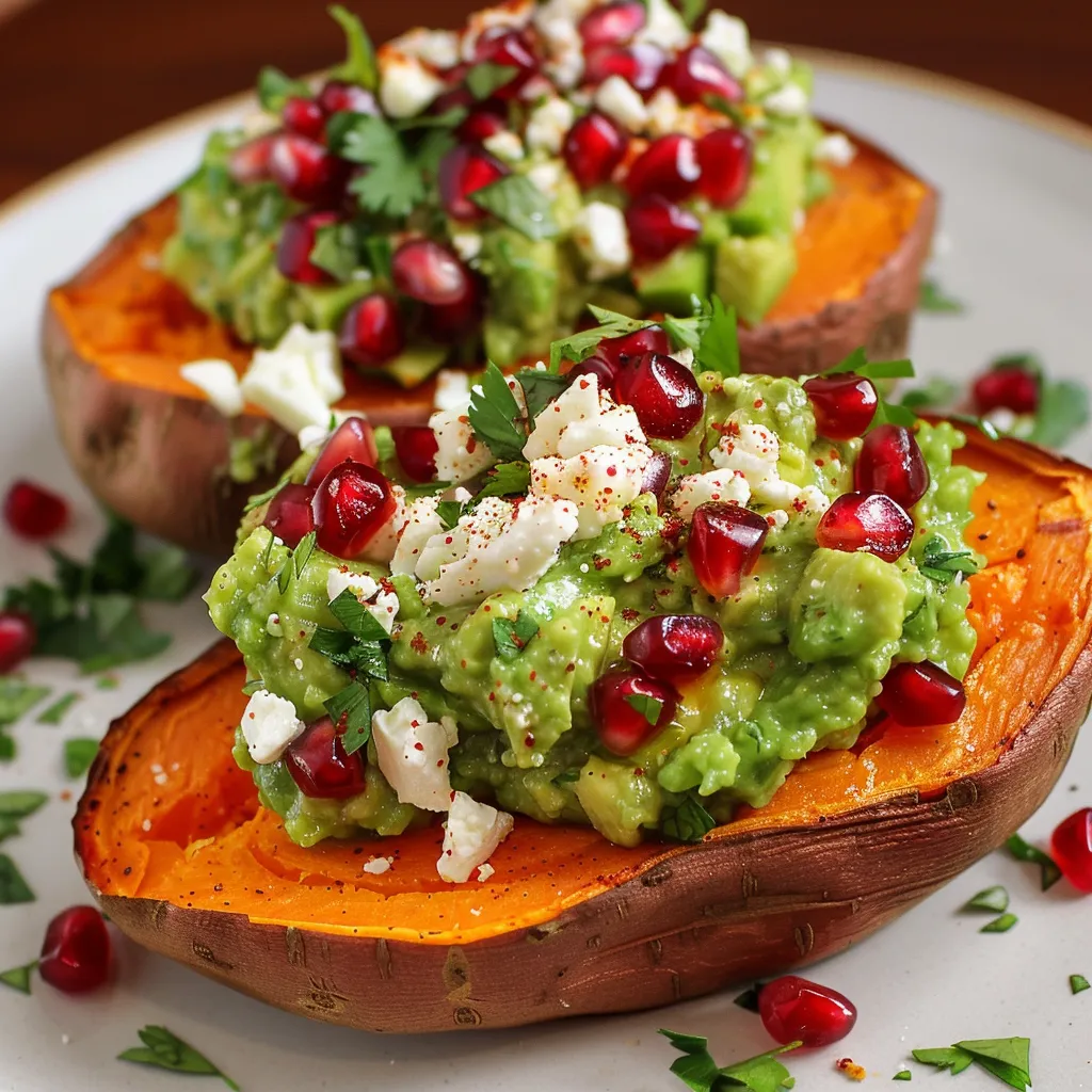 Délicieuses patates guacamole