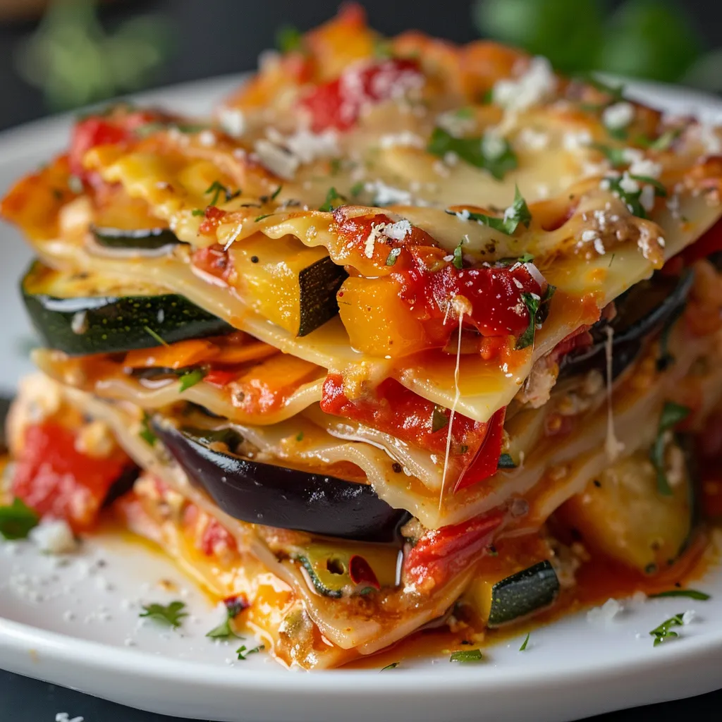Plat chaleureux : lasagnes aux légumes d'été