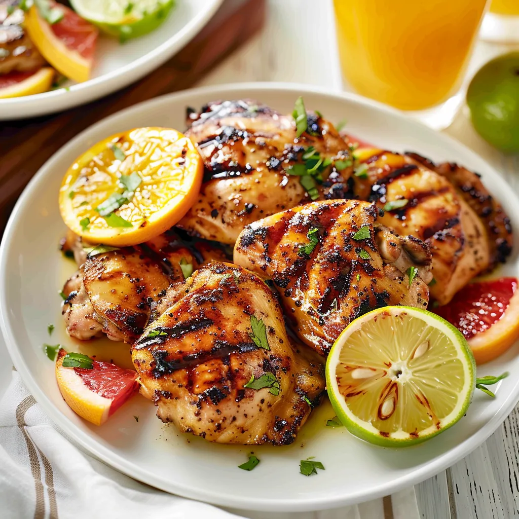 Poulet grillé aux agrumes