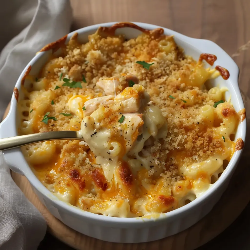 Mac & Cheese crémeux au poulet