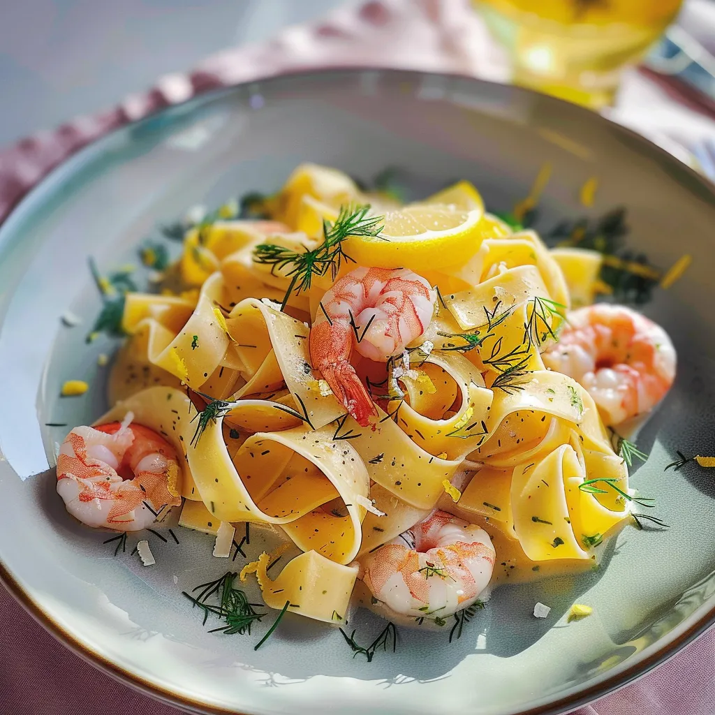Délicieuses pappardelles citron