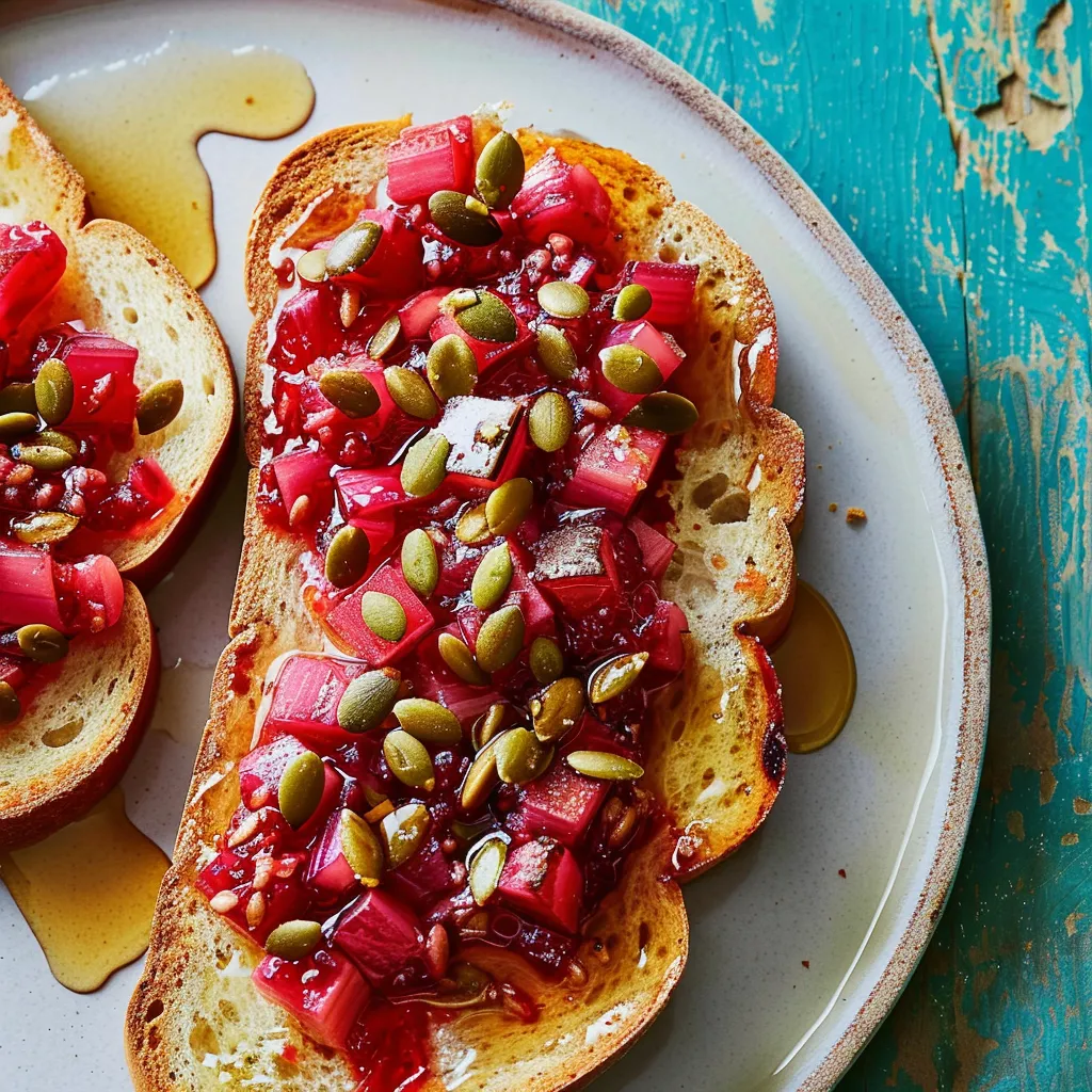 Bostocks gourmands rhubarbe