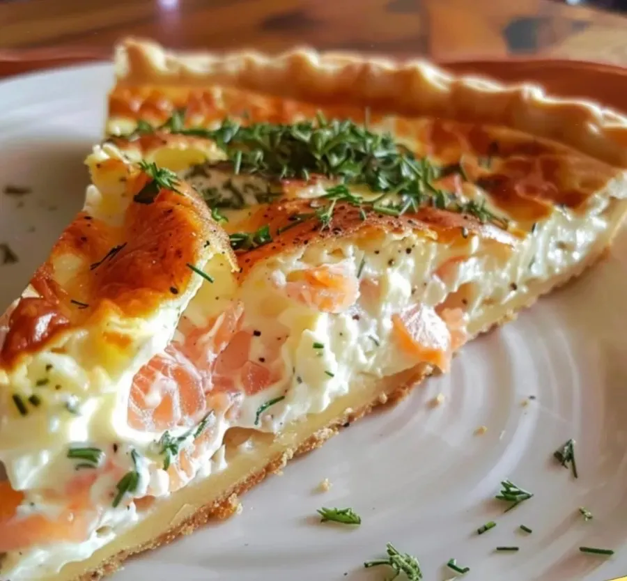 Quiche au Saumon et Boursin