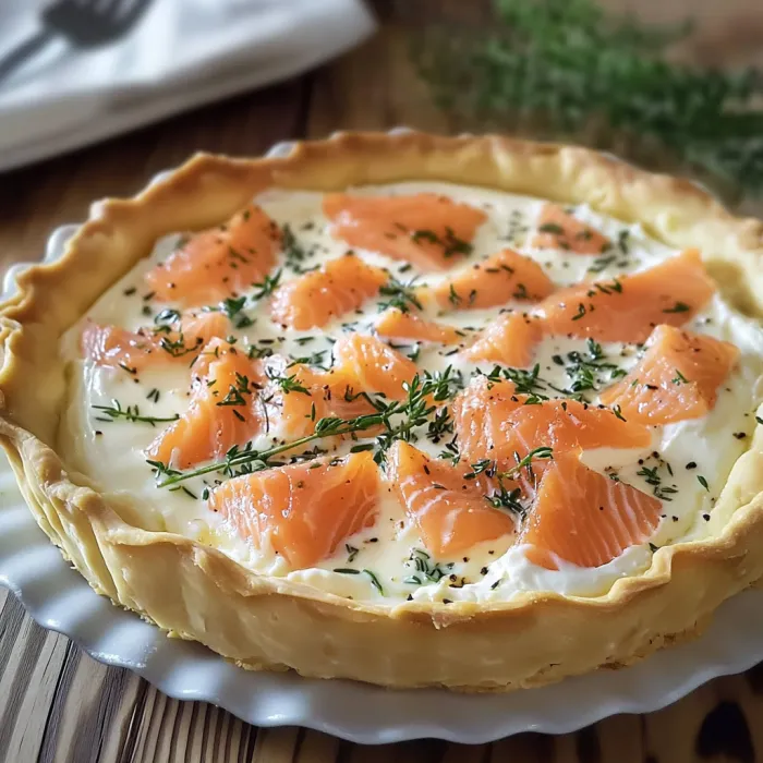 Quiche au Saumon et Boursin