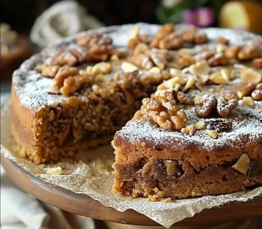 Gâteau Moelleux aux Noix