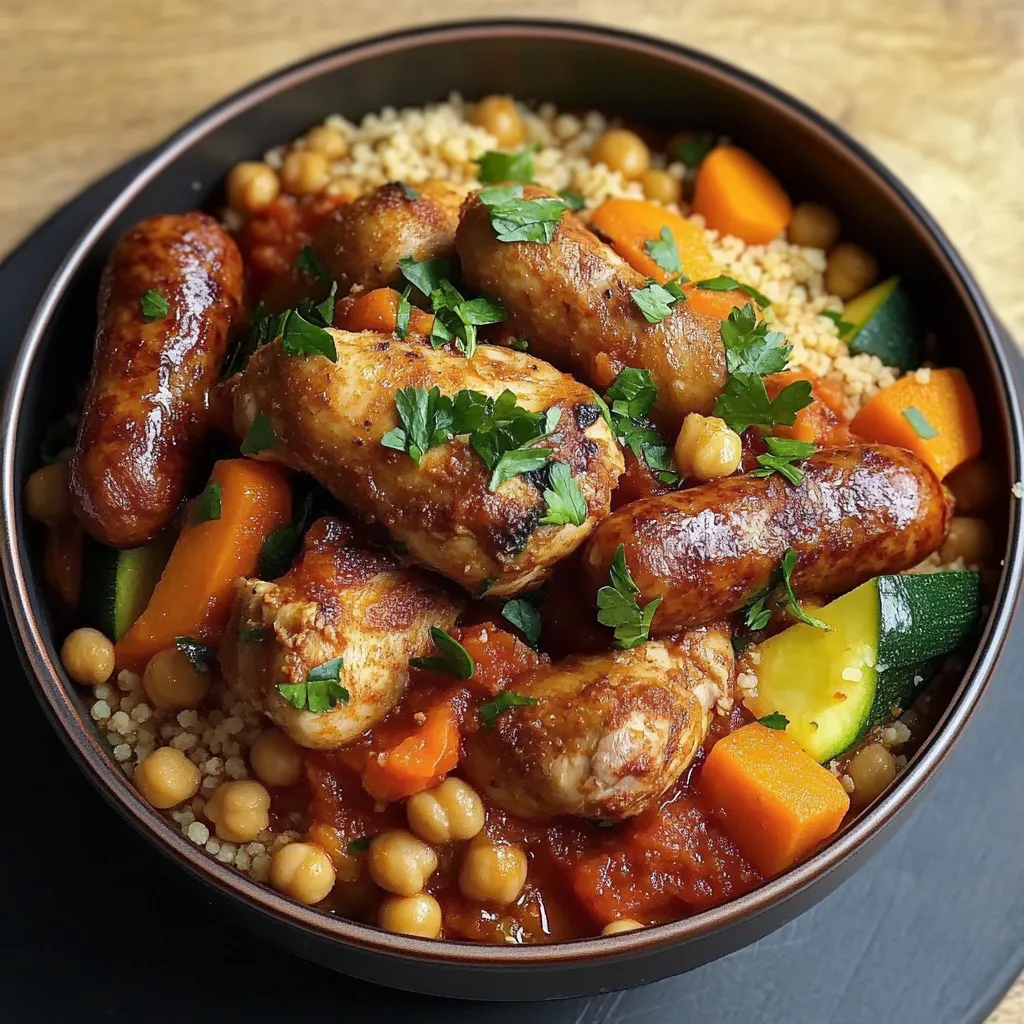 Couscous poulet et merguez