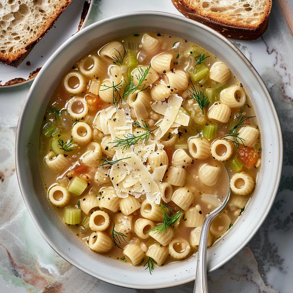 Soupe minestrone blanche délicieuse