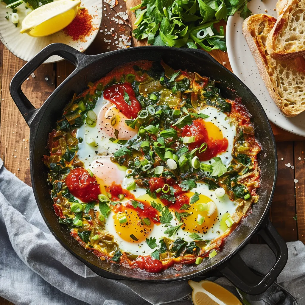 Exquise casserole œufs et poireaux aux herbes fraîches