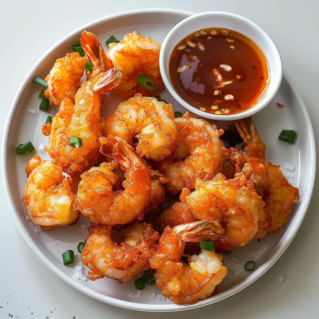 Beignets croquants aux crevettes