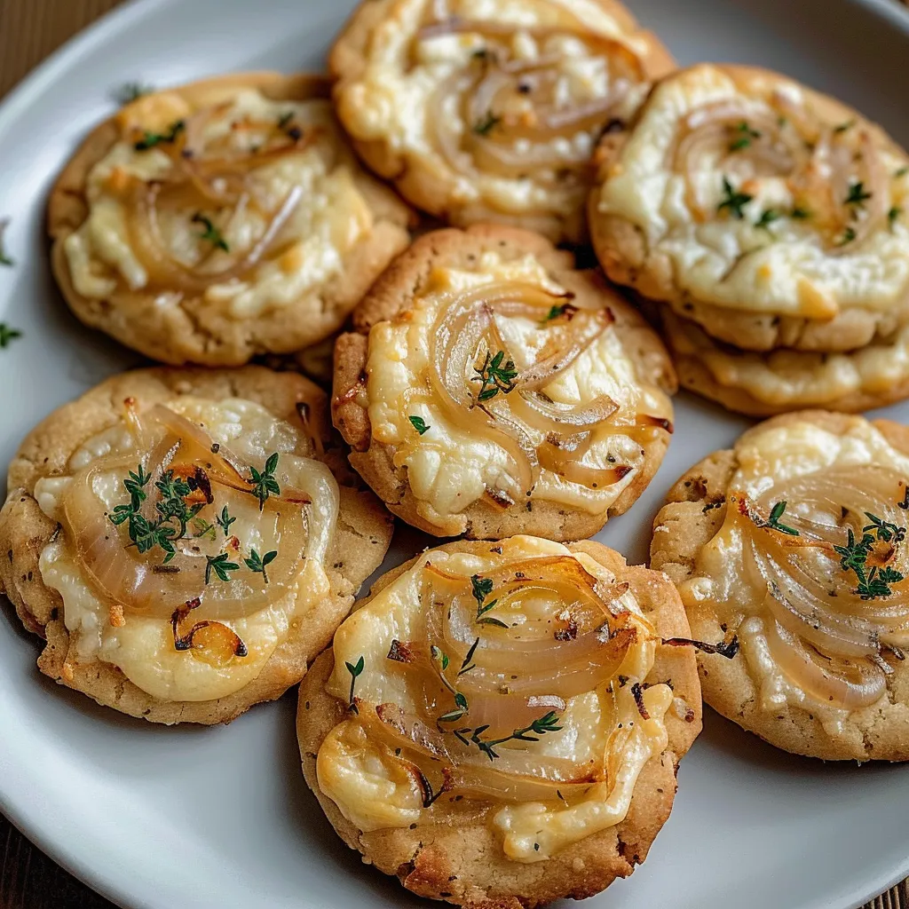 Cookies savoureux aux oignons et comté