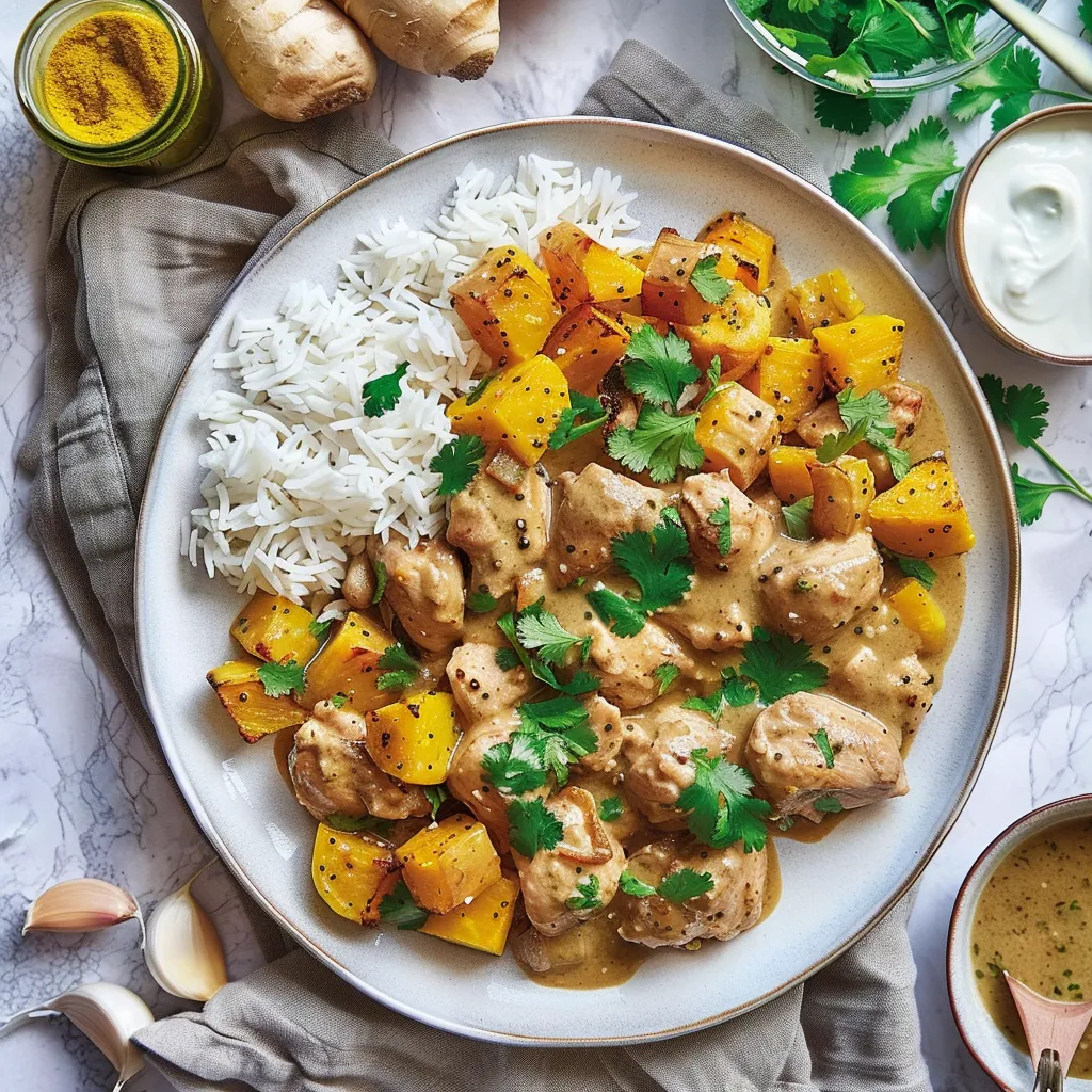 Poulet dattes et rutabaga