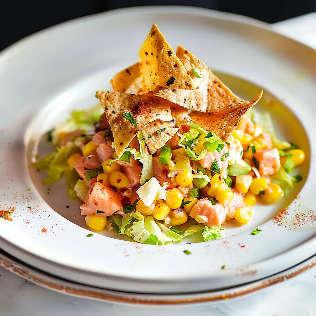 Tartare saumon épicé