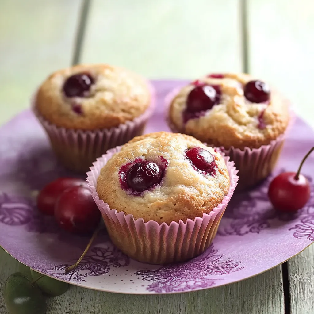 Muffins aux cerises