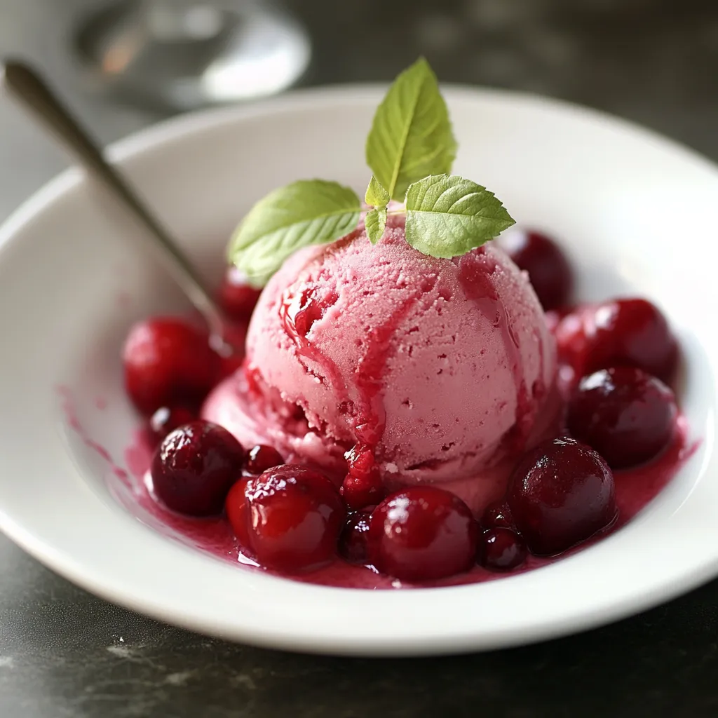 Sorbet cerise Thermomix