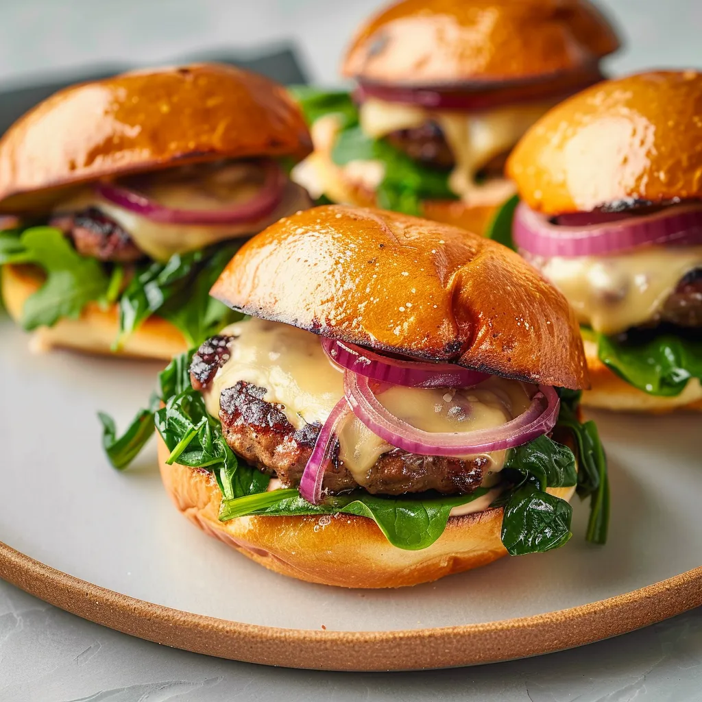 Découvrez les smash burgers savoureux avec oignons et épinards