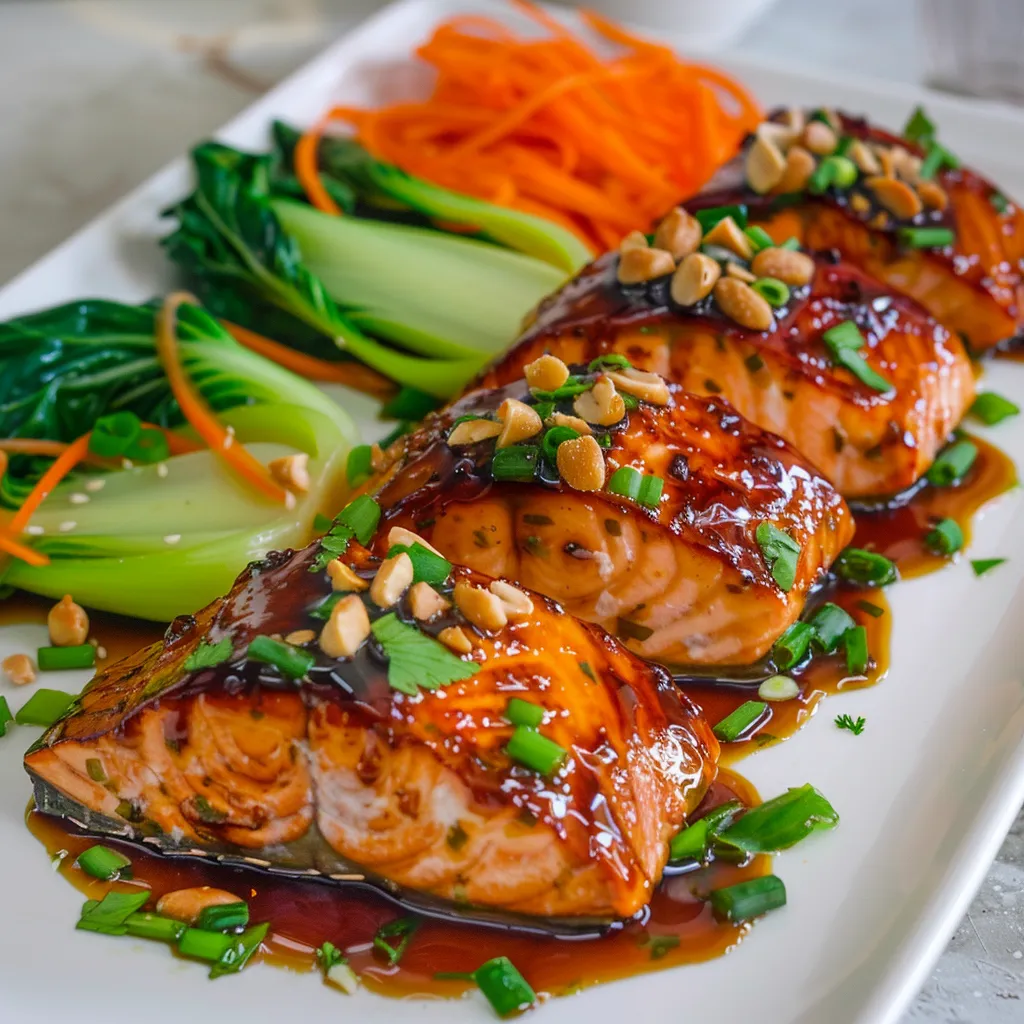 Savoureux saumon et légumes croquants