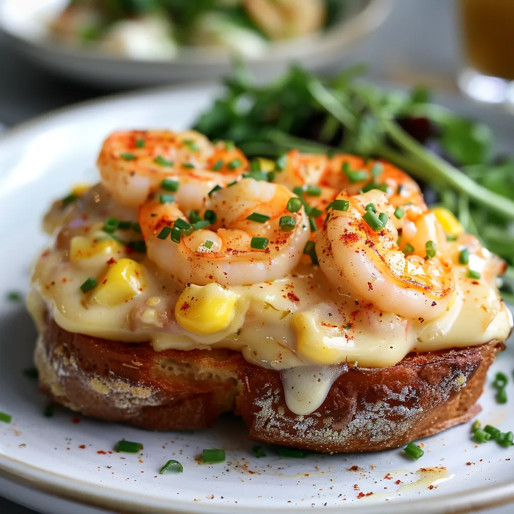 Savoureux croque-monsieur aux crevettes