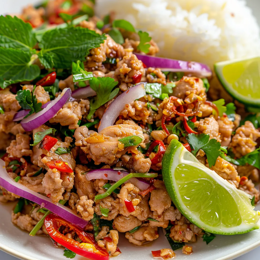 Poulet citronnelle thaï