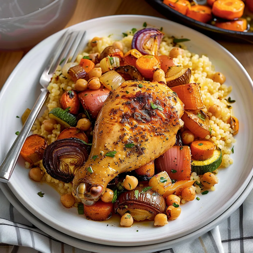 Couscous aux légumes et poulet