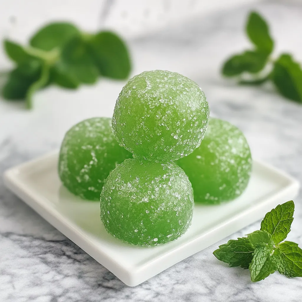 BONBONS À LA MENTHE FRAÎCHE