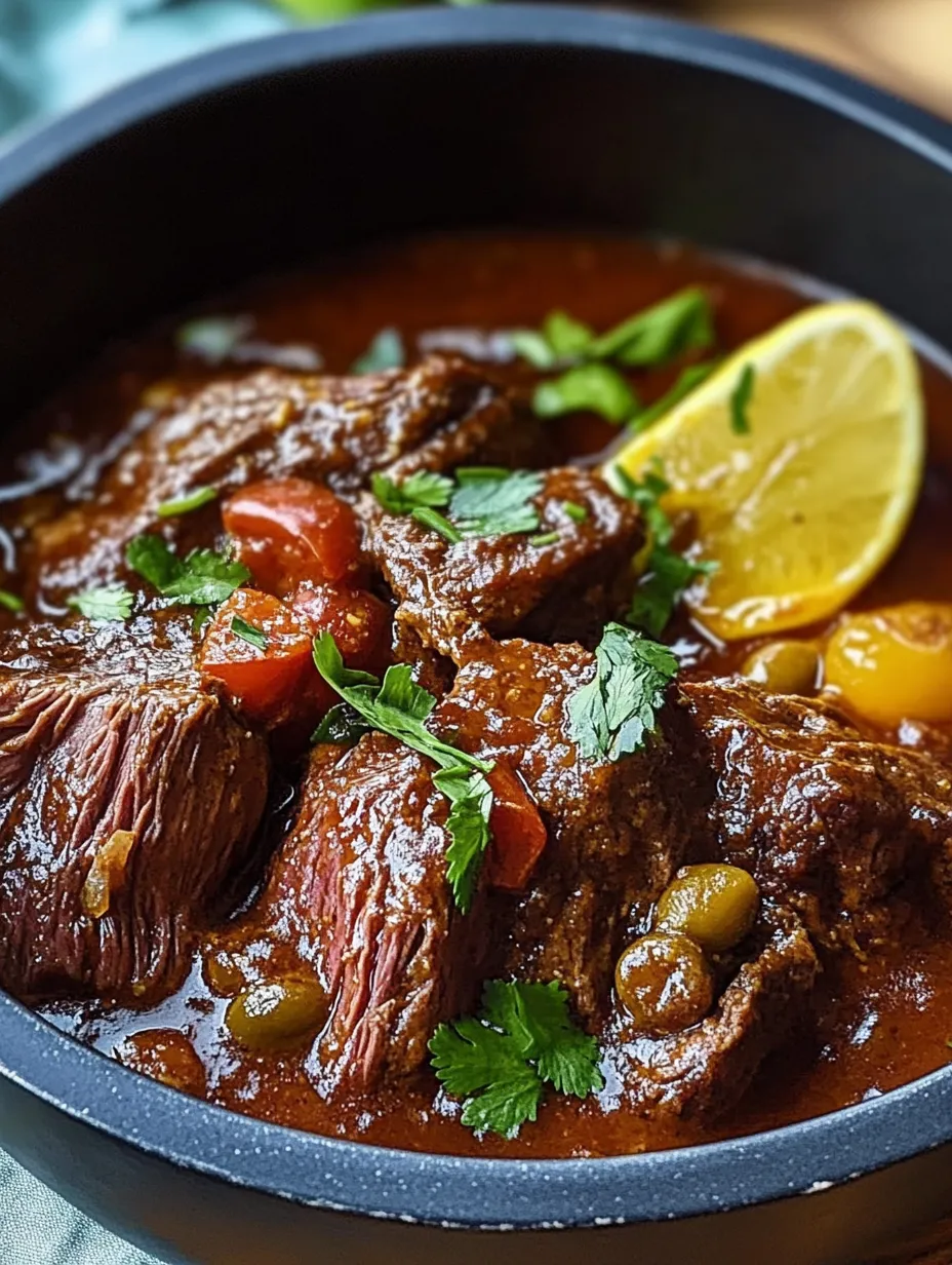 Effiloché de Bœuf à la Cubaine