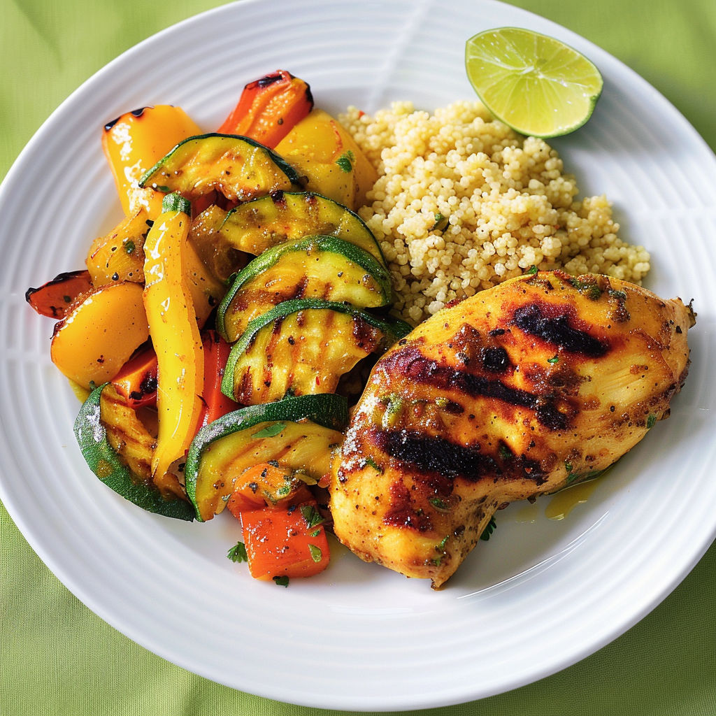 Un délicieux plat de poulet et légumes rôtis, prêt à profiter en moins de 30 minutes.