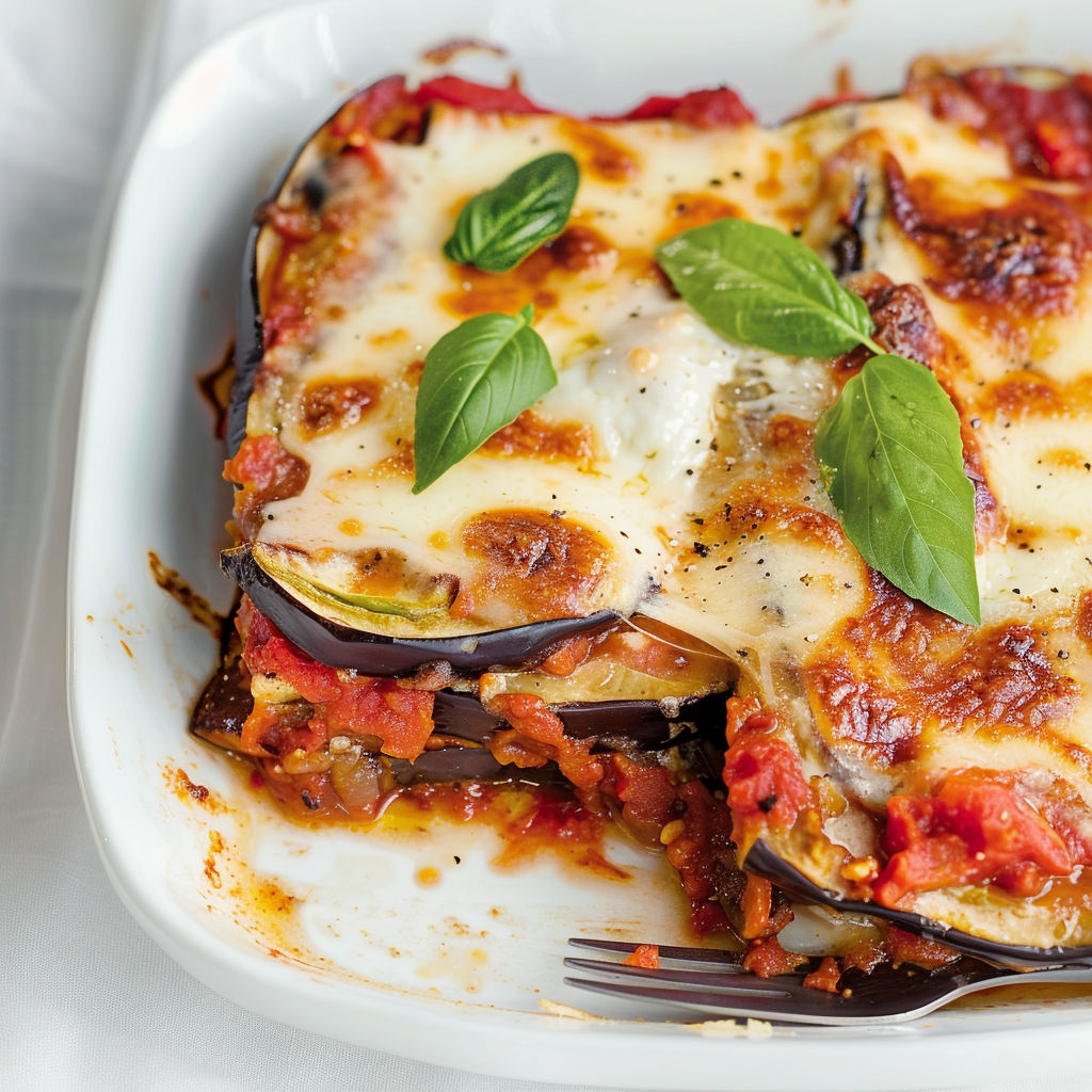 Une recette de lasagna maison avec des champignons et des herbes.