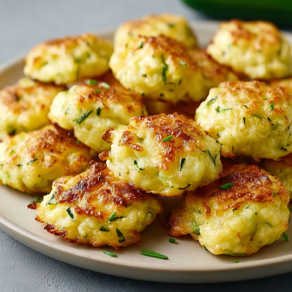 Un tas de petites galettes dorées garnies d'herbes vertes fraîches.