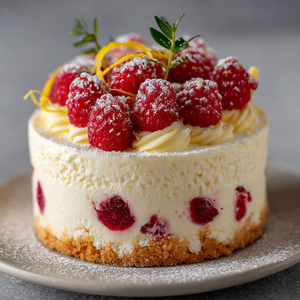Une tarte aux fraises et raspberries, garnie de fraises et de raspberries, est servie sur un plateau.