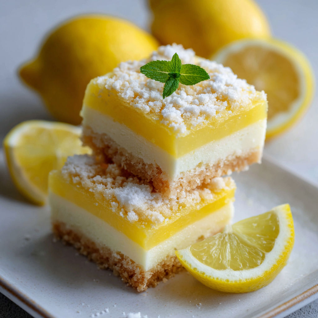 Une tarte aux citrons, garnie d'une poignée de citrons et de menthe, est servie sur un plateau.