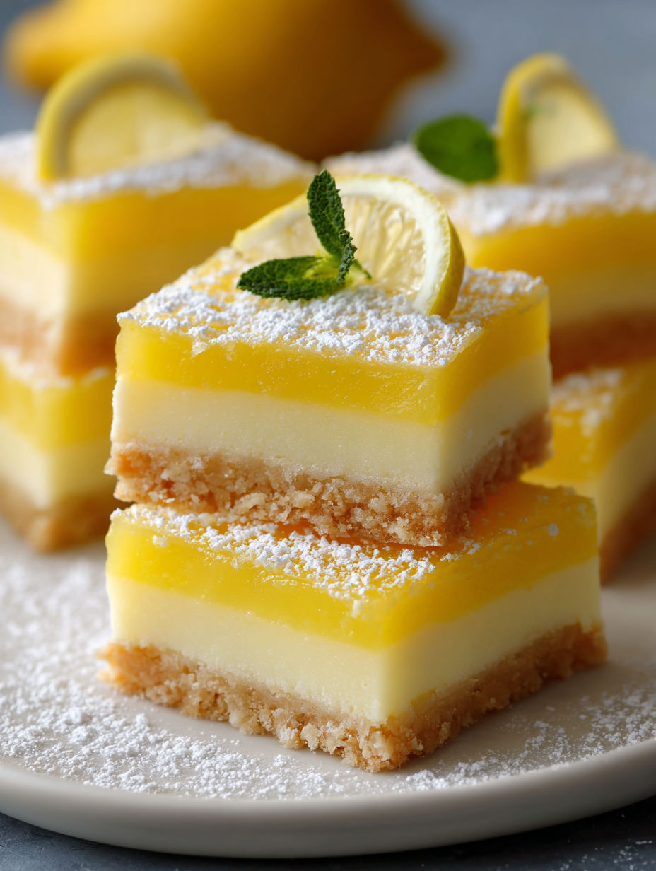Une tarte aux citrons avec des morceaux de citron sur le dessus.